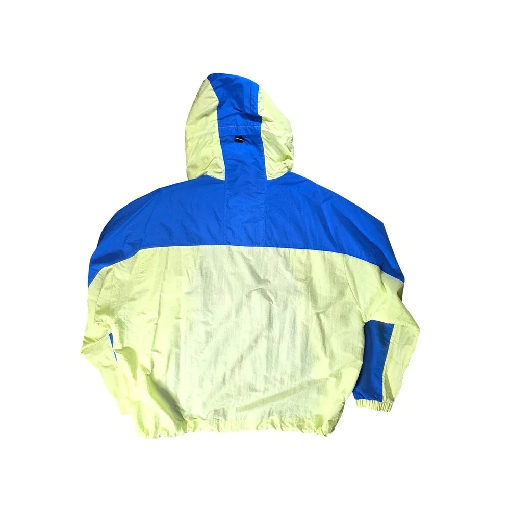 Adidas Originals Adventure Mishmash Blocked Shell Anorak Pullover Jacket Blue XL